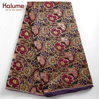 Buy 2 African Brocade Lace Fabric