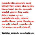 Almond Macadamia Mini Seed + Nut Bar : 24 count