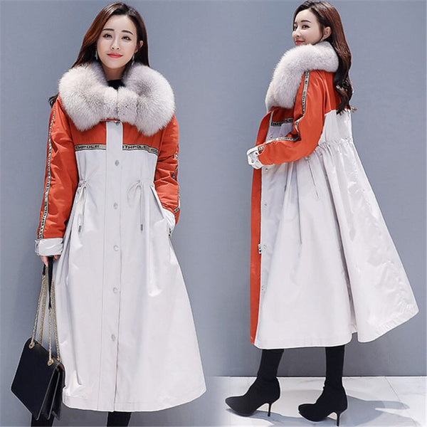 Autumn Winter Coat Women's Jacket 2022 New Cotton Padded Clothes Large