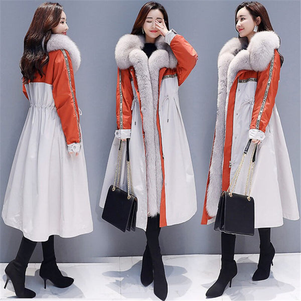 Autumn Winter Coat Women's Jacket 2022 New Cotton Padded Clothes Large