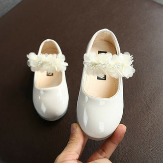 Buy 48fw Baby Girls Walking Shoes Kids PU leather Big Flower Summer Princess