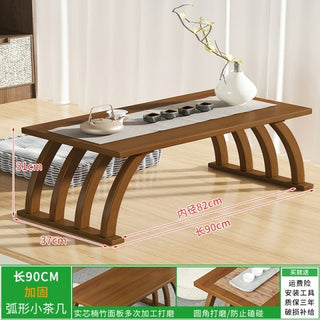 Buy auburn Black Japanese Coffee Table Small Legs Wood Vintage Kitchen Bamboo