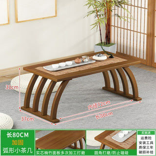 Buy blue Black Japanese Coffee Table Small Legs Wood Vintage Kitchen Bamboo