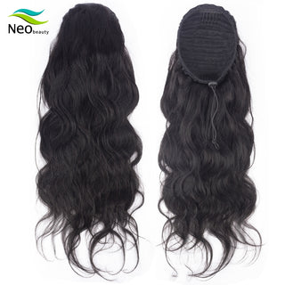 Body Wave Long Wavy Wrap Around Clip In Ponytail Hair Extension