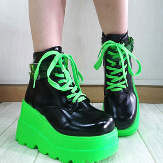 Buy black-green Platform High Heels Cosplay
