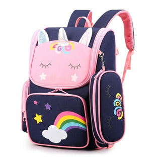 Buy blue-big Creative Unicorn School Bags