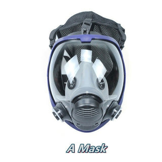 Buy blue Chemical mask 6800 15/17 in 1 gas mask dust respirator paint