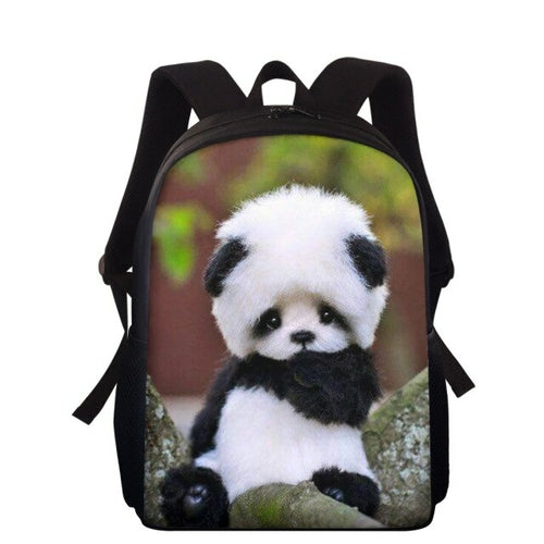 Cute Panda 3D Print Children School Bags Girls Boys Kindergarten