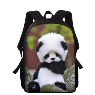 Buy clear Cute Panda 3D Print Children School Bags Girls Boys Kindergarten