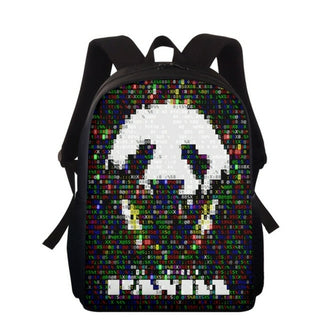 Buy green Cute Panda 3D Print Children School Bags Girls Boys Kindergarten