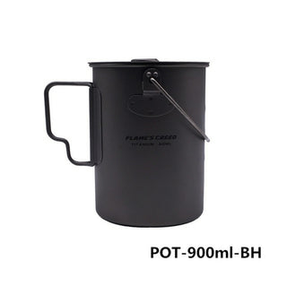 Buy pot-900ml-bh FLAME&#39;S CREED 1100ml 1950ml Ultralight Outdoor Camping Titanium Pot &amp;