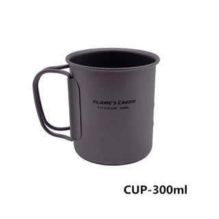 Buy cup-300ml FLAME&#39;S CREED 1100ml 1950ml Ultralight Outdoor Camping Titanium Pot &amp;