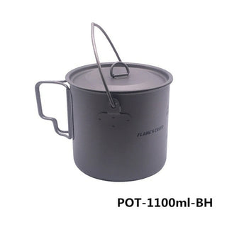Buy pot-1100ml-bh FLAME&#39;S CREED 1100ml 1950ml Ultralight Outdoor Camping Titanium Pot &amp;