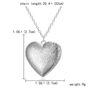 Fashion Carved Hearts Necklace for Family Women Photo Heart Shaped