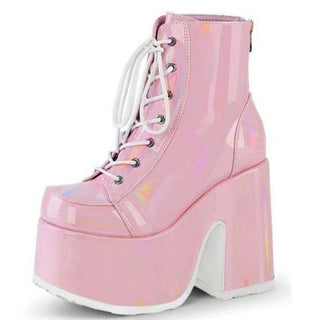 Buy pink-style-2 Goth Wedges