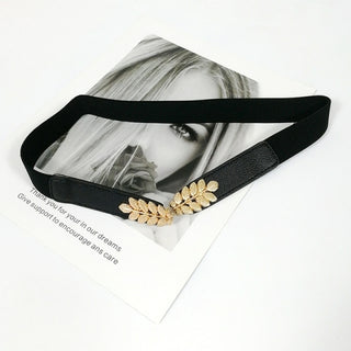 Buy thin-leaf-belt Gold chain belt elastic