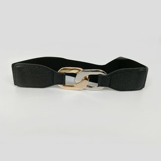 Buy black-belt Gold chain belt elastic