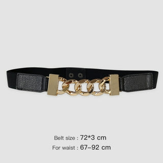Buy chain-belt-gold Gold chain belt elastic