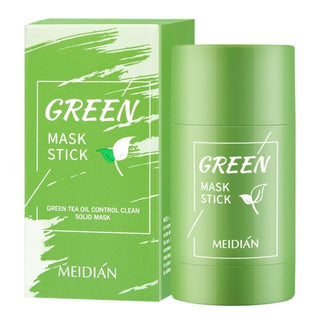 Buy green Green Tea Mask Stick Deep Cleansing Moisturizing Clay Stick Mask Oil