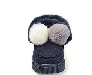 Buy color-4 2020 women new winter high top shoes with soft bottom and fur ball on
