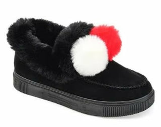 Buy color-5 2020 women new winter high top shoes with soft bottom and  pom pom fur