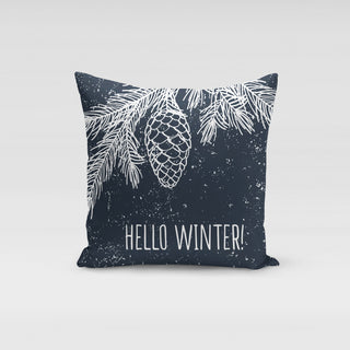 Hello Winter Pillow Cover