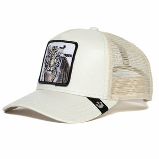 Buy tiger-white Animal Snapback Cotton Baseball Cap