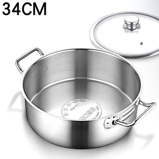 Buy green Hotpot Stainless Steel Hot Pot Soup Pot Non Stick Pan Cookware Kitchen