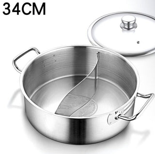 Buy blue Hotpot Stainless Steel Hot Pot Soup Pot Non Stick Pan Cookware Kitchen