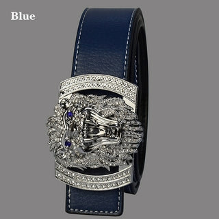 Buy silver-blue Fashion Shiny Diamond Lion