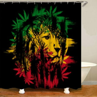 Buy pink Jamaica Rasta Reggae Lion Art Bathroom Decor