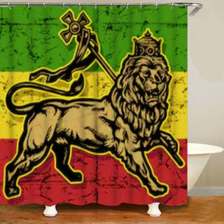 Buy multi Jamaica Rasta Reggae Lion Art Bathroom Decor