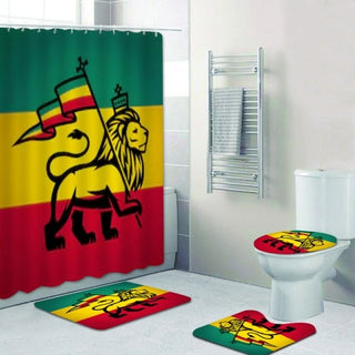 Buy white Jamaica Rasta Reggae Lion Art Bathroom Decor