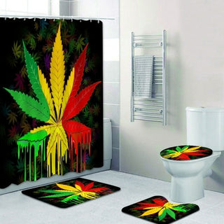 Buy green Jamaica Rasta Reggae Lion Art Bathroom Decor
