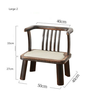 Buy beige Japan Low Seat Japanese Tatami Meditation Zaisu Chair with Backrest