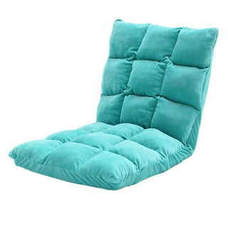 Buy blue Japanese Floor Chair Folding Adjustable Lazy Sofa Chair Floor Gaming
