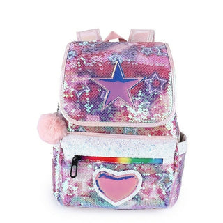 Buy beige Laser Sequins School Bags for Girl Kids Backpack Cute Large Capacity