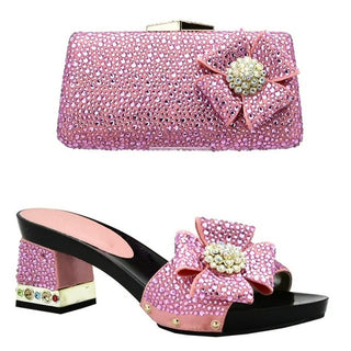 Buy pink Shoes with Matching Bags for Wedding