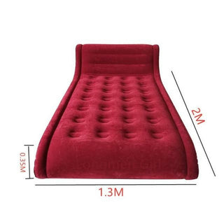 Buy bed-a-2x1-3x0-35m Inflatable Velvet PVC Leather Bed Frames