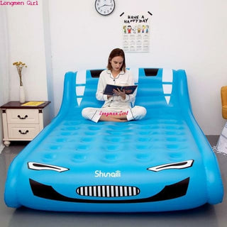 Buy bed-e-2-3x1-5x0-38m Inflatable Velvet PVC Leather Bed Frames