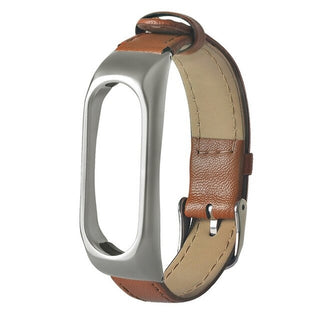 Buy brown Business Lightweight Leather Smart Wrist Watch