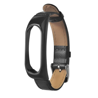 Buy black Business Lightweight Leather Smart Wrist Watch