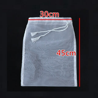 Buy 30x45cm Nut Milk Bag Reusable Almond Milk Bag Strainer Fine Mesh Nylon