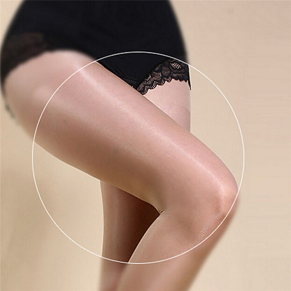Sexy Shiny Glossy Oil Women Skinny Glossy Legs Tights Seamless