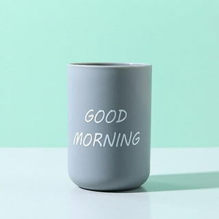 Buy gray Good Morning Toothbrush Cup