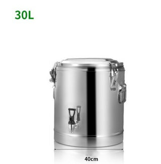 Buy black Stainless Steel Insulated Barrel Soup Pot Fermenter Kitchen Cookware