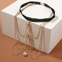 Trendy Female Gold Color Metal Chain Multilayer Leg Chain For Women