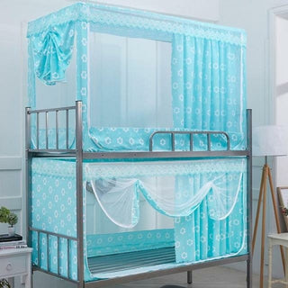Buy white Upper and Lower Bunk Bed Student Dormitory Dual Purpose Mosquito Net
