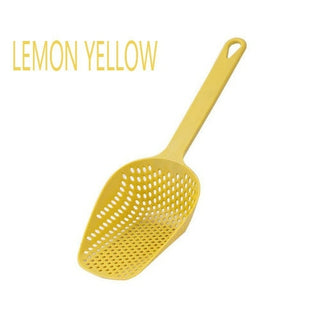 Buy lemon-yellow Vegetable Strainer Cooking Shovels Vegetable French Fries Strainer