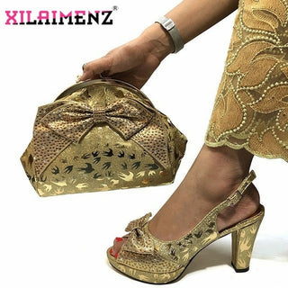 Buy gold Wine Color Sandals And Bags